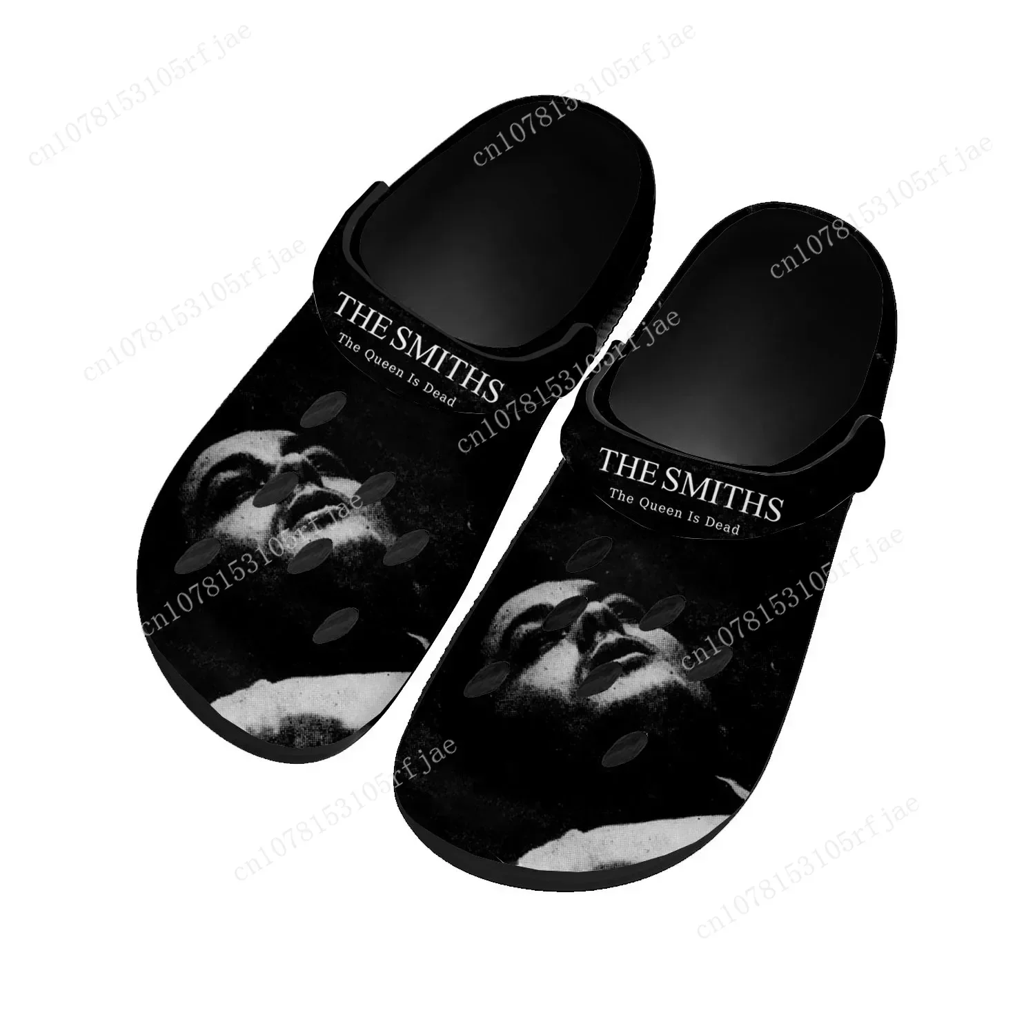 

The Smiths Rock Band Home Clogs Custom Water Shoes Mens Womens Teenager Shoe Garden Clog Breathable Beach Hole Slippers Black