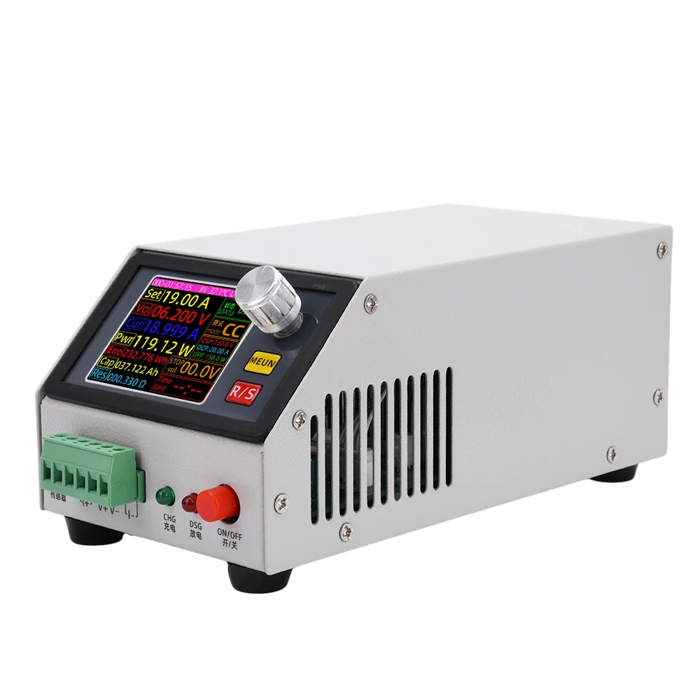 DC 12V 2.4-Inch Color Screen DC CNC Electronic Load Tester Lithium Battery Capacity Measuring InstrumentDC 0~150V 20A 150W