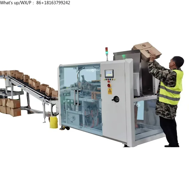 Macchina automatica per piegare e formare cartoni ad alta velocità Macchina automatica per l'erettore di cartoni