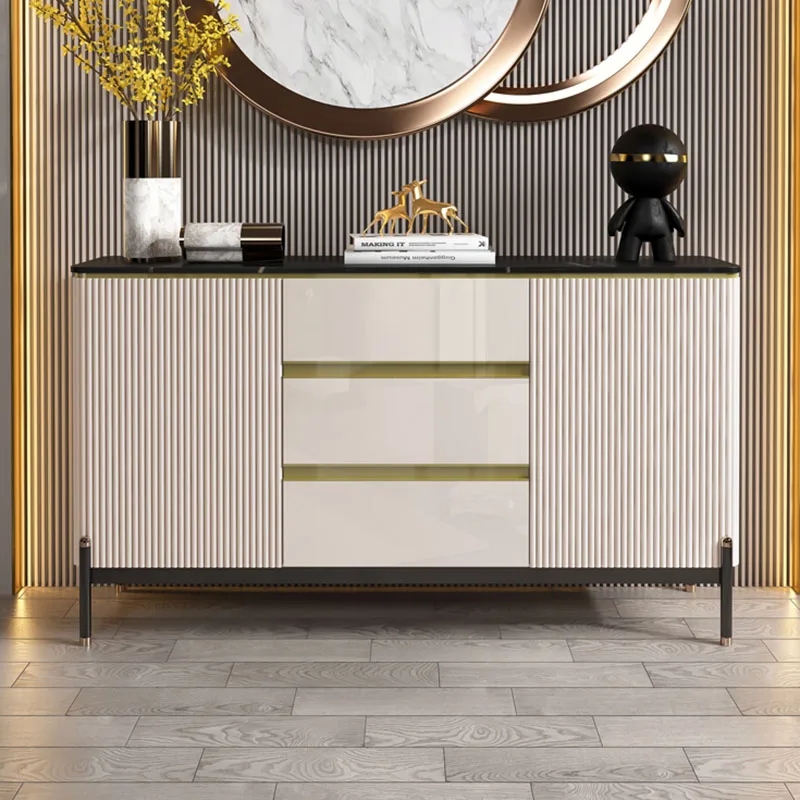 خزائن غرفة المعيشة الفاخرة خمر الشمال توفير المساحة الإبداعية خزانة عرض التخزين تصميم بسيط مضمد أثاث المنزل