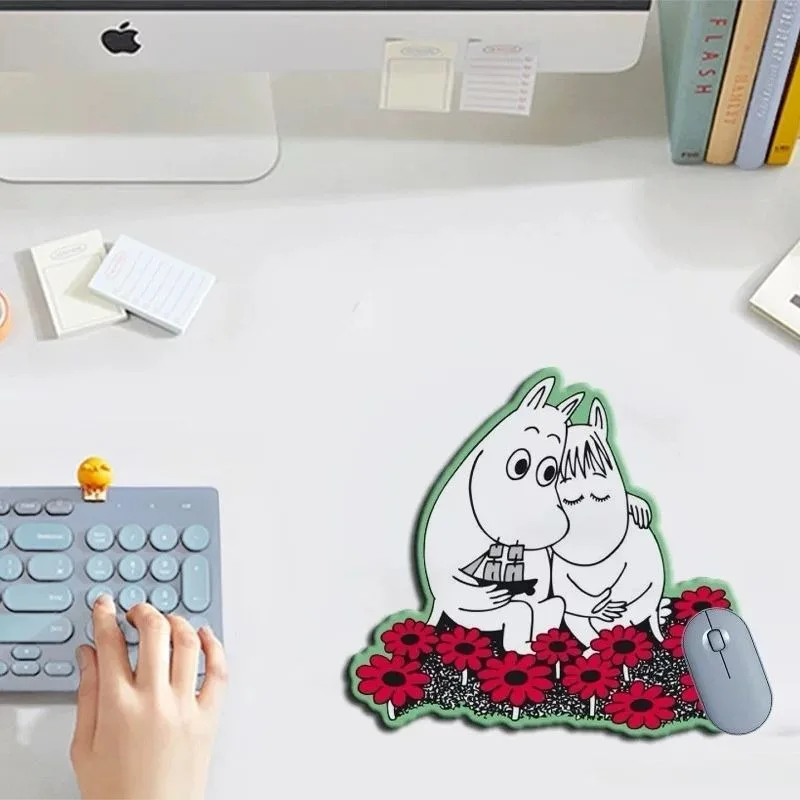 

Hot Cute Anime Moomins Series Mouse Pad Cartoon Creativity Pattern Printing Portable Waterproof and Anti Slip Table Mat