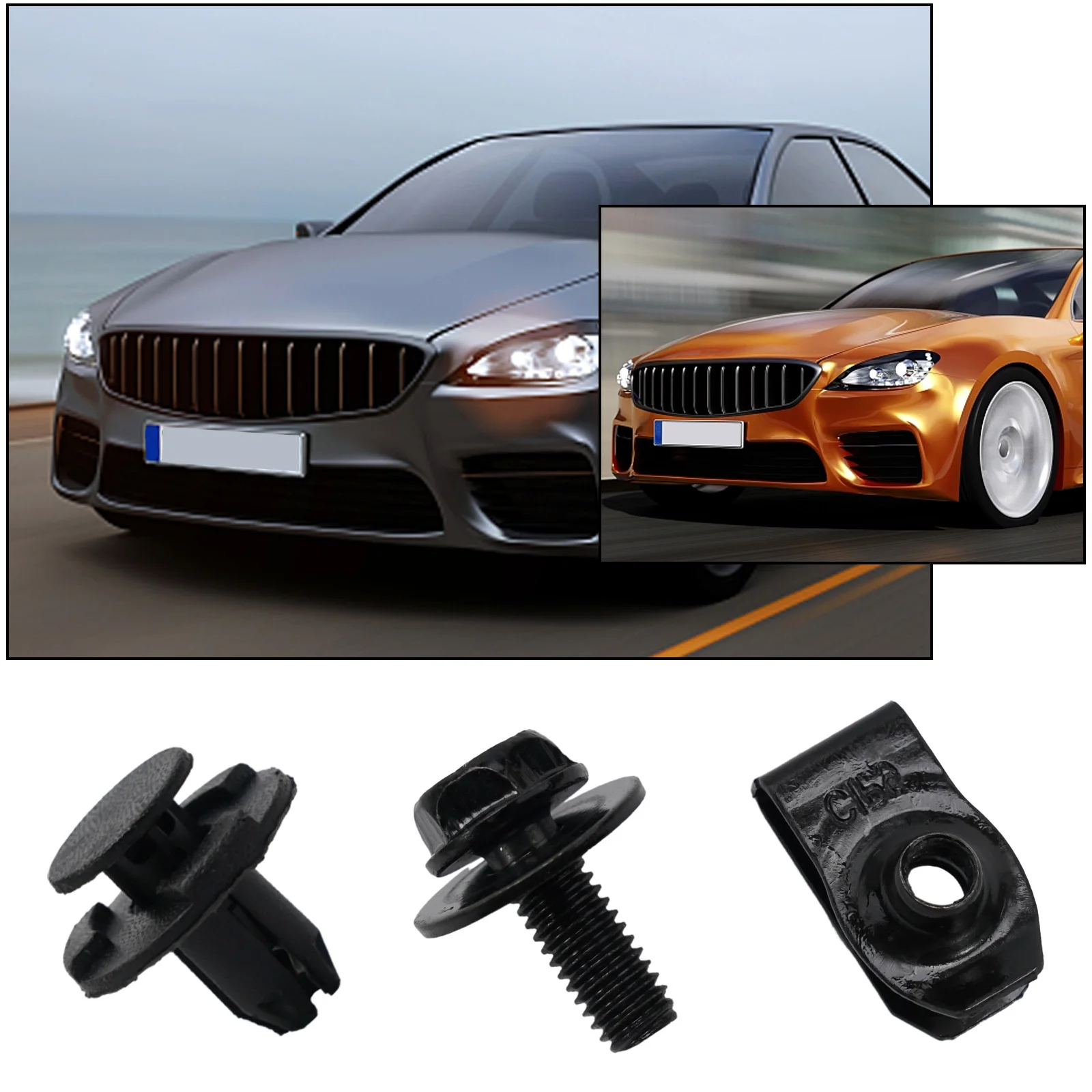 Engine Undertray Securing Kit For Nissan For Qashqai 2014-2020 30PC Bolt Clamp And Plastic Clip Replacement Set
