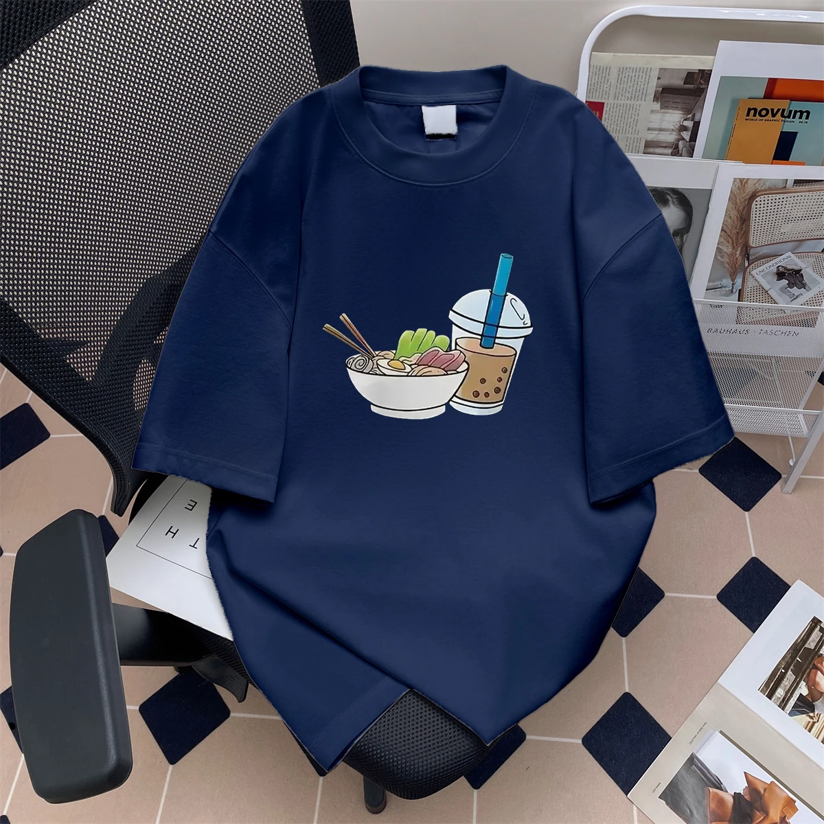 

Футболка свободного кроя из хлопка с коротким рукавом, летняя, винтажная, в американском стиле, с принтом, повседневный топ для молодежи, с круглым вырезом