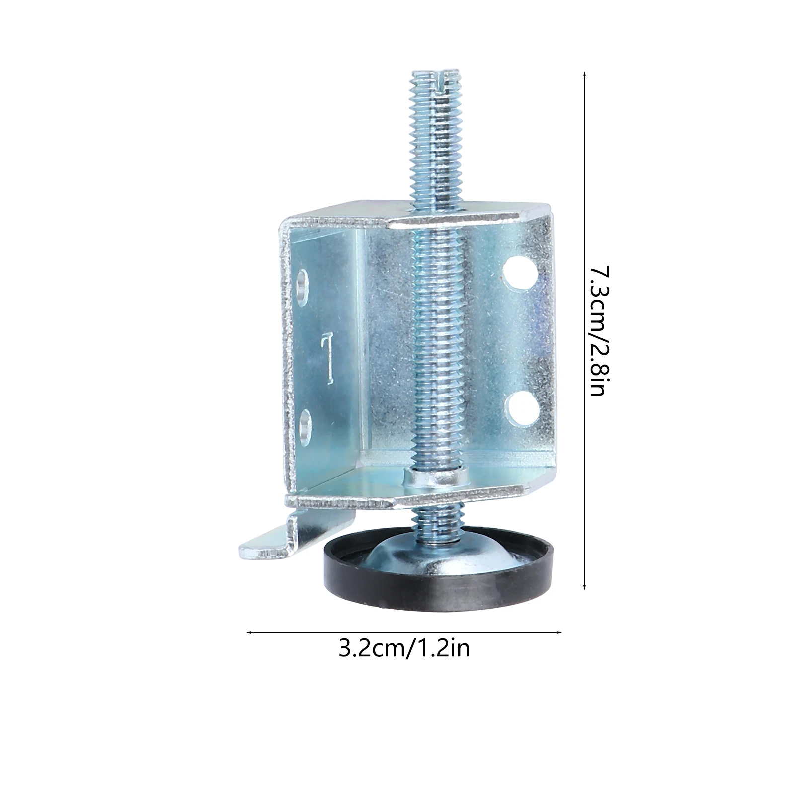 2 pasang furnitur sekrup bantalan kaki Kabinet yang dapat disesuaikan untuk meja Sofa lemari pakaian kaki perata baja aksesori perangkat keras kaki furnitur