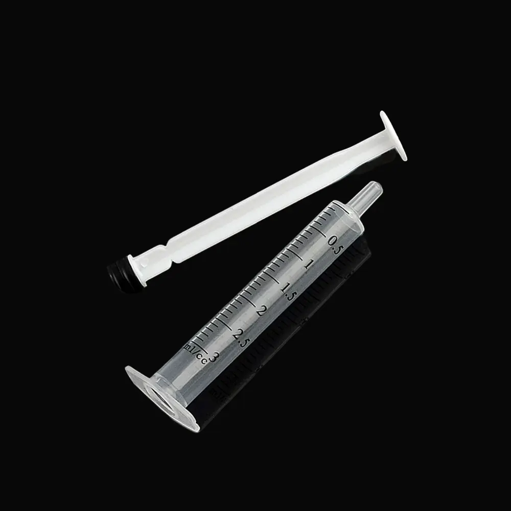 10Pcs 3ML Plastic Syring Injectors Infants Children Feeding Disposable Nutrient Mini Syringe for Babies Cannot Eat Independently