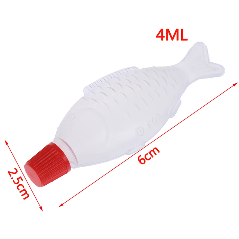 10Pcs 4ml Fish Shaped Soy Sauce Bottle Disposable Rice Ball Sashimi Sushi Vinegar