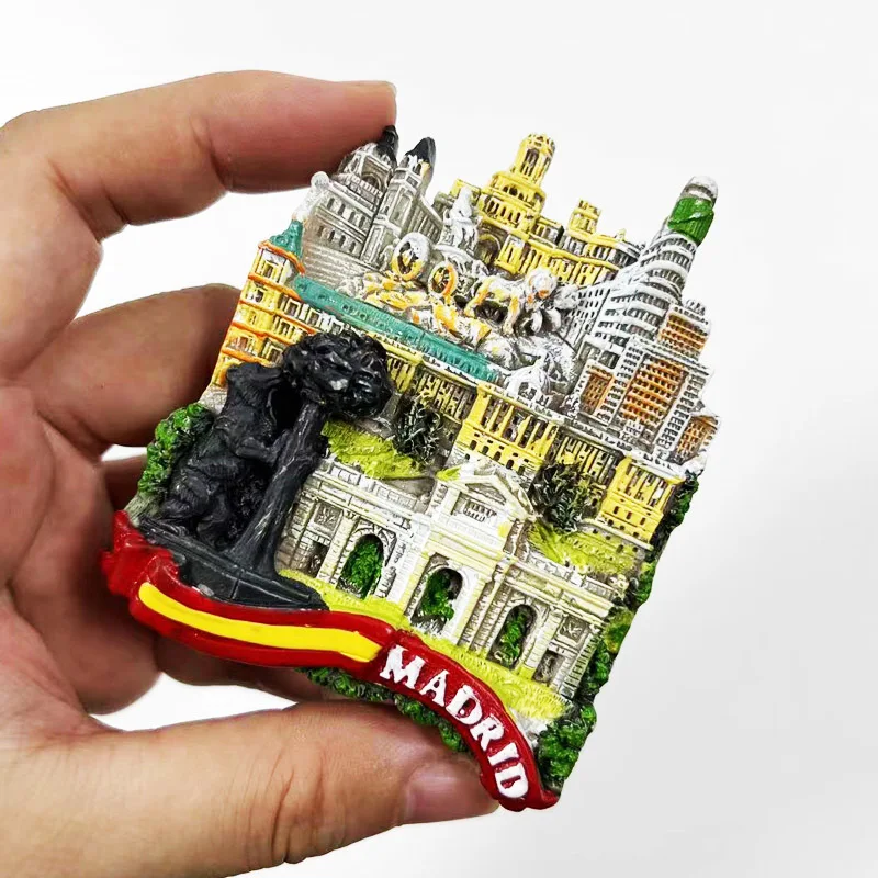 

Испания Мадрид 3D декоративные магниты на холодильник из смолы — культовые ориентиры и архитектура, милые магниты на холодильник
