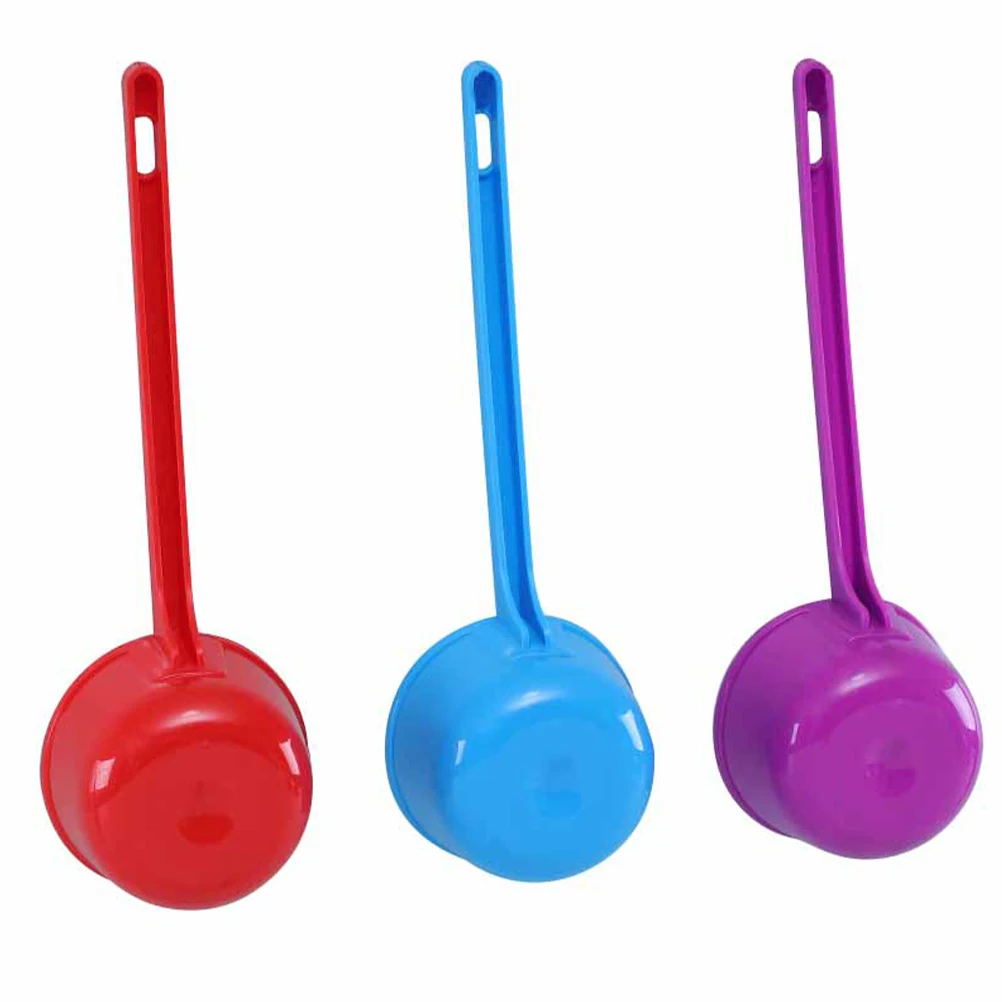 

3pcs Kitchen Ladle 650ml Plastic Water Scoop Long Handle Spoon Bath Soup Serving Restaurant Cooking Tools Food utensil