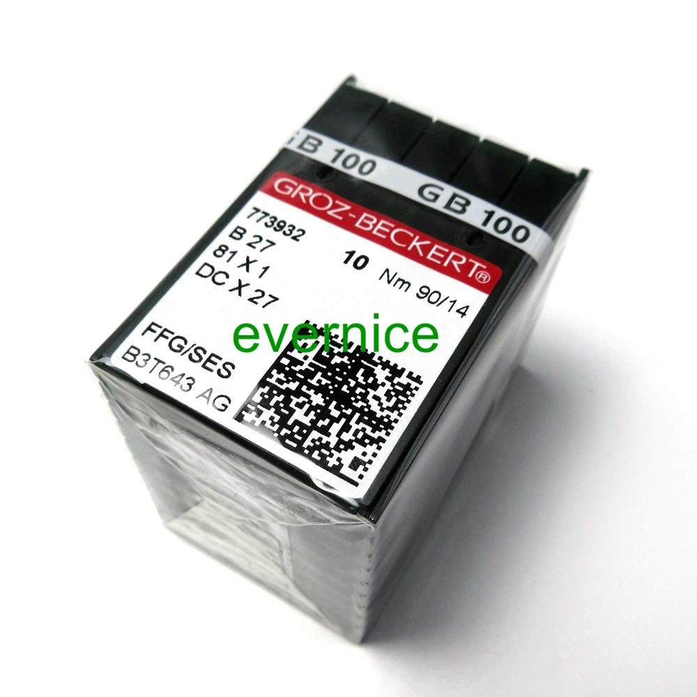 

100 игл Groz-Beckert B-27 Dcx27 Dcx1 для промышленных оверлоков и швейных машин