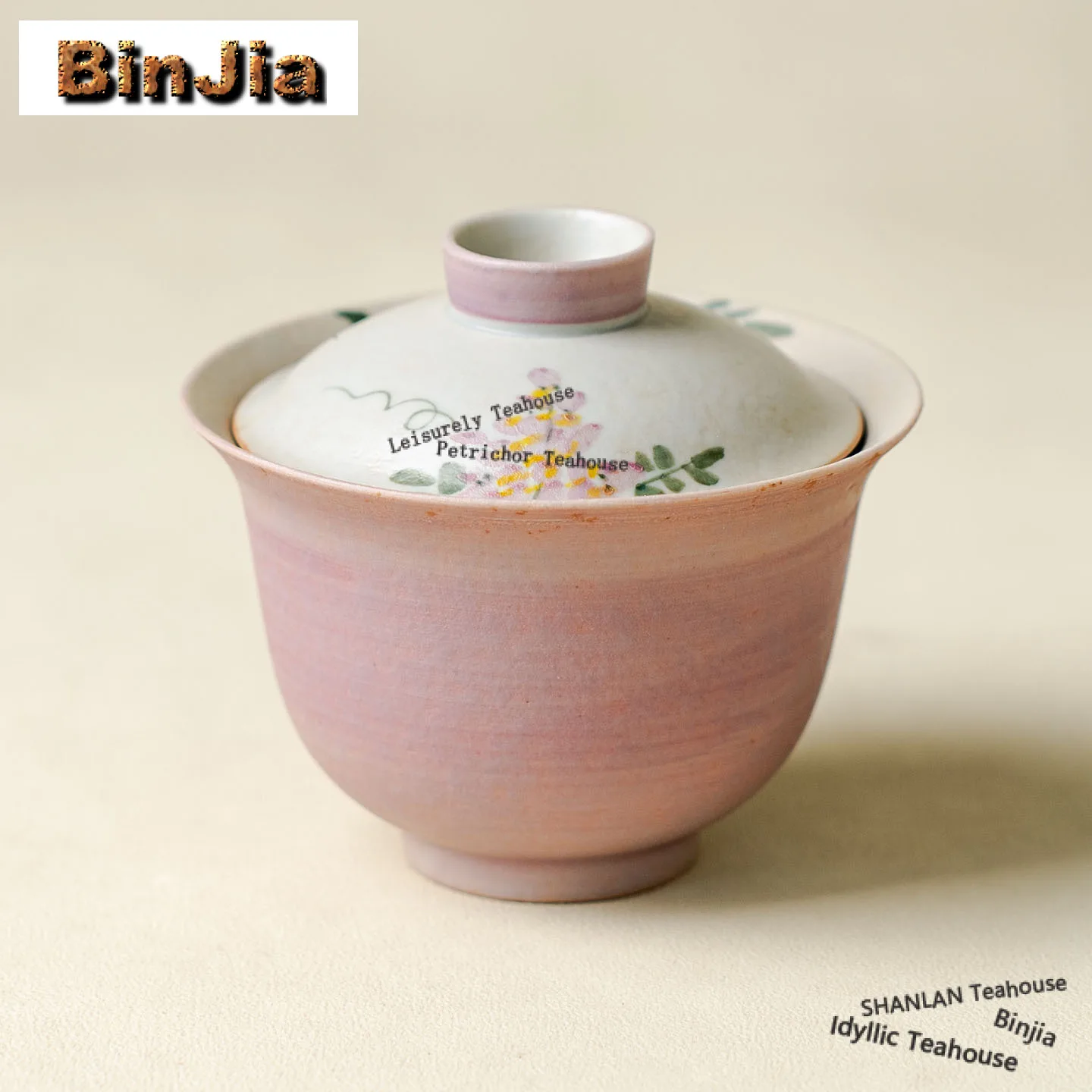 

Чайник-гайвань 120 мл с ручной росписью, винтажный, с изображением цветов вистерии, с крышкой, для заваривания чая, украшение для кафе