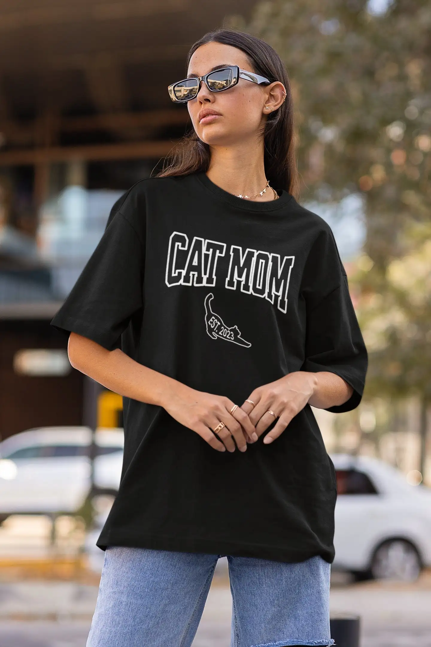 Cat Mom Custom T Shirt Lover Themed Gifts Sweat For Sweater Mothers Day