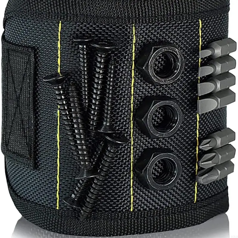 A2UD Magnetic Wristband for Holding Screws Nails Drilling Bit Wrist Tool Holders Belts with Strong Magnetic Gadgets for Men