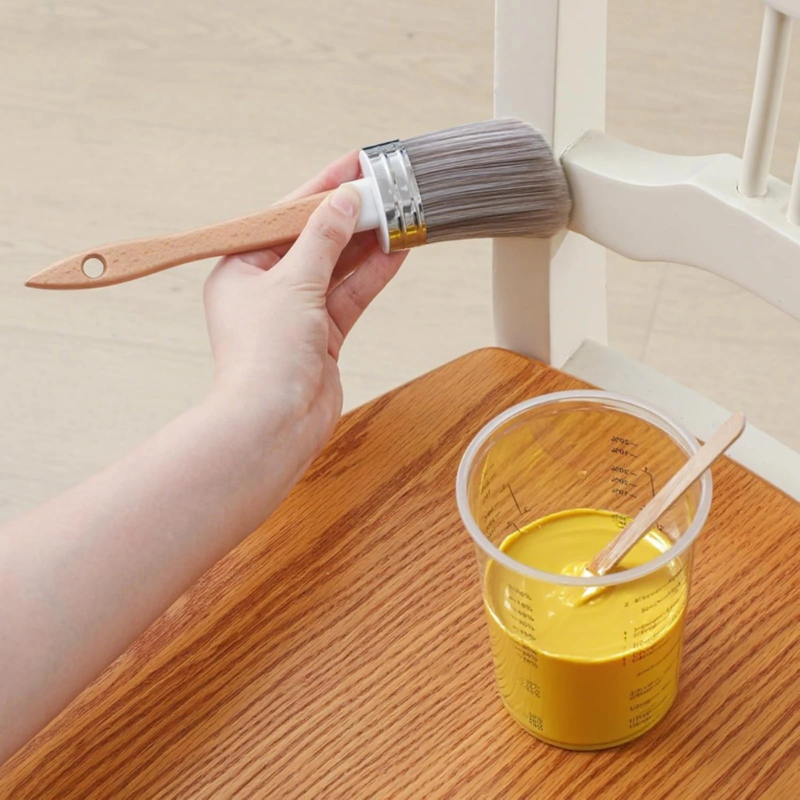 

Painting Tool Kit Foam Rollers Painting Supplies Kit Paint Roller Set Wooden Handles Roller Brush Set Stir Sticks