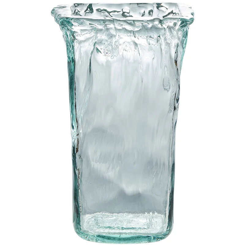 

Art wave glass vase ornament living room flower arrangement rose lily flower home decoration
