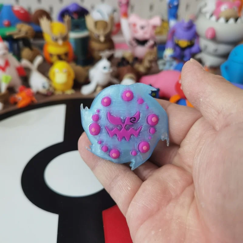 Nieuwe Anime Pokemon Spiritomb Slaking Figuur Aandeel Wereld 1:20 Diy 3D Afdrukken Karakter Kawaii Desktop Decoratie Model Speelgoed