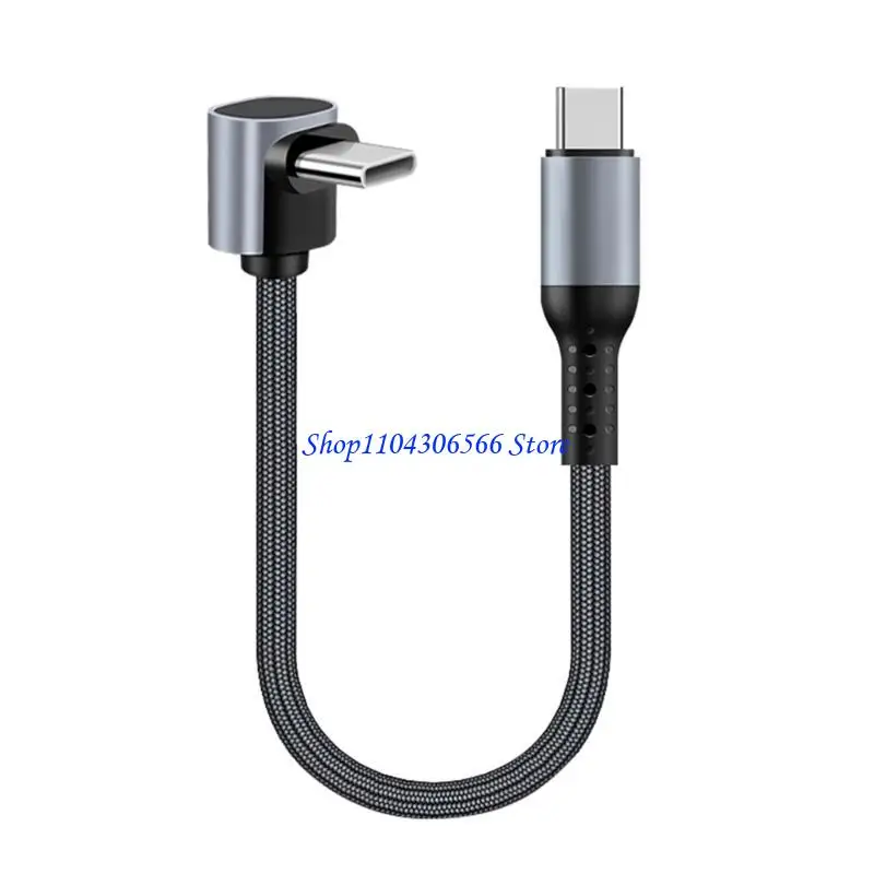 02DD 60W USB C to USB C Charging Cable Flat Nylon Cord Data Sync Charging Cord Efficient Type C Cord Fast For Phone 15 Pad