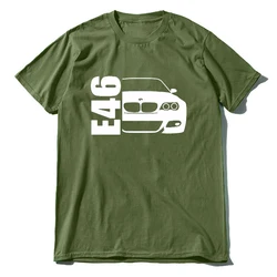 T Shirt Different Colours New Hot Sale 100% Cotton Print Shirts E46 M3 Inspired Dad Tee Retro Car Racermens Tee Shirt Classic