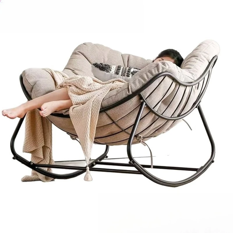 

Rocking chair, household rocking chair, reclining chair, adult balcony lounge chair, can lie down and sleep