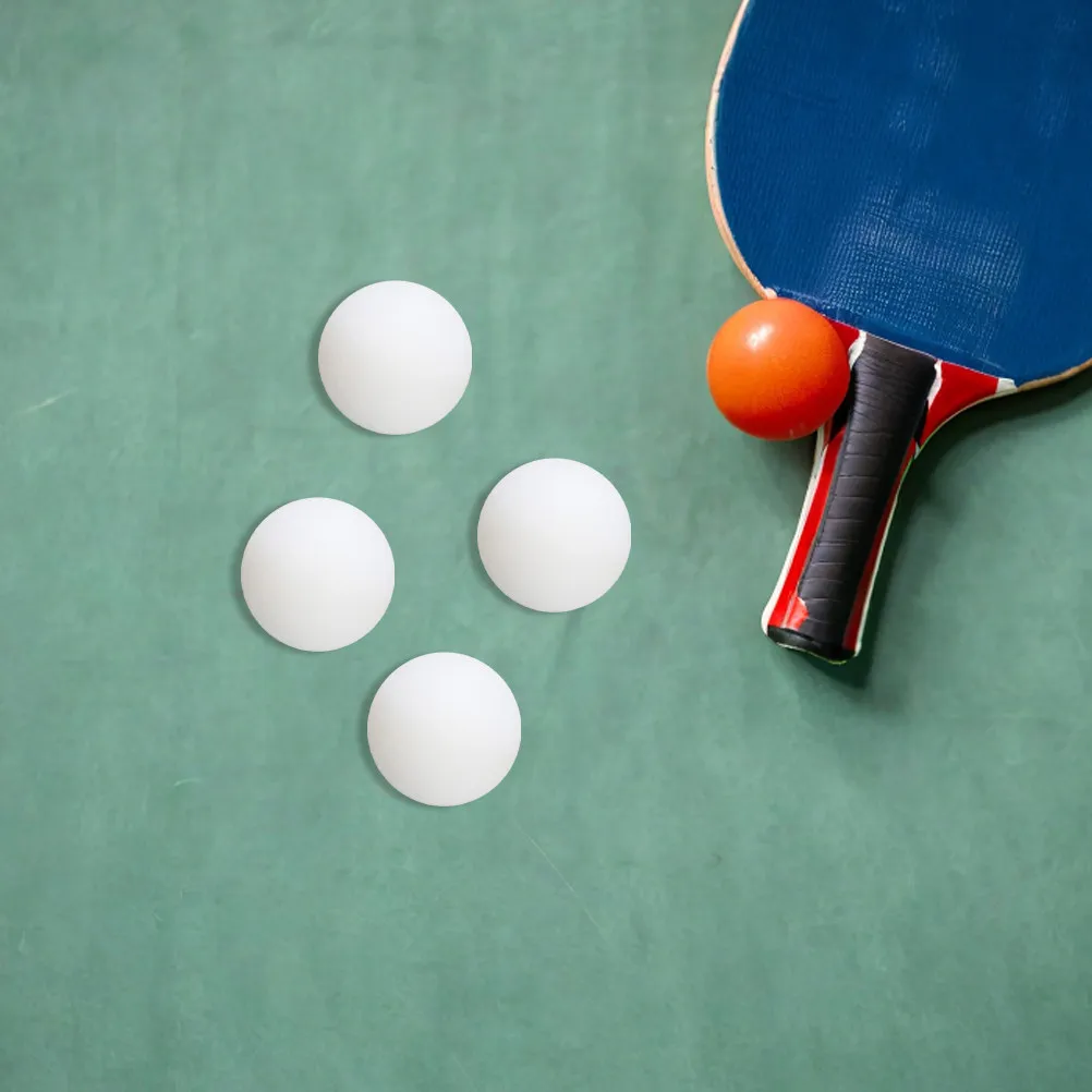 60Pcs White Pingpong Balls Standard Size 40mm Reusable Plastic for Training Small Competition Indoor Outdoor Game Prop