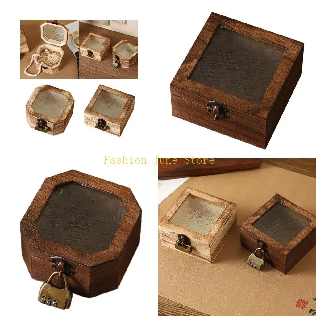 

N5KA Бегония с цветочным узором, деревянная рамка, ящик для хранения ювелирных изделий для макияжа, дисплей, элегантный