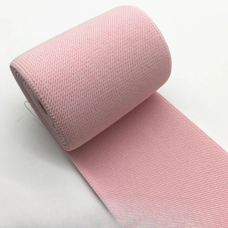 10 cm Wide, Colorful, Imported, Thickened, Double-Angled Elastic Band—Garment Trims for Down Jackets, Pants, and Skirts