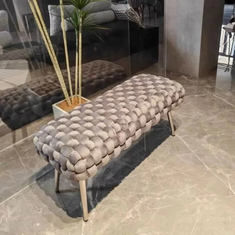 Creative Shoe Changing Stool Simple Modern Cloakroom Sofa Stools Bedroom Vanity Ottomans Luxury Home Shoe Changing Stool