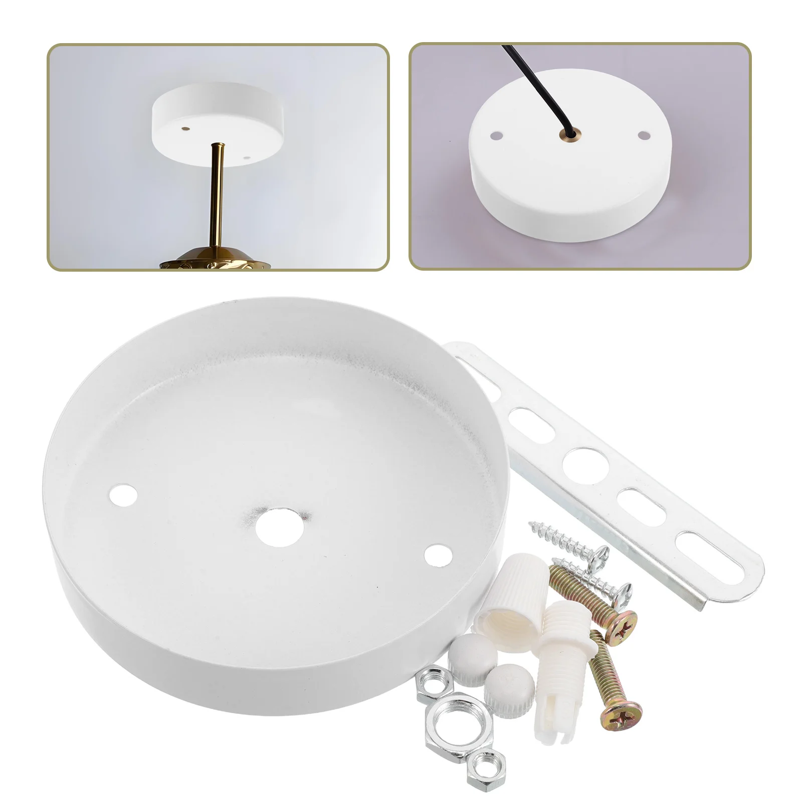 

DIY Pendant Light Canopy Round Edge Chandelier Accessories Mounting Plate Decorative Ceiling Light Fitting Parts Versatile