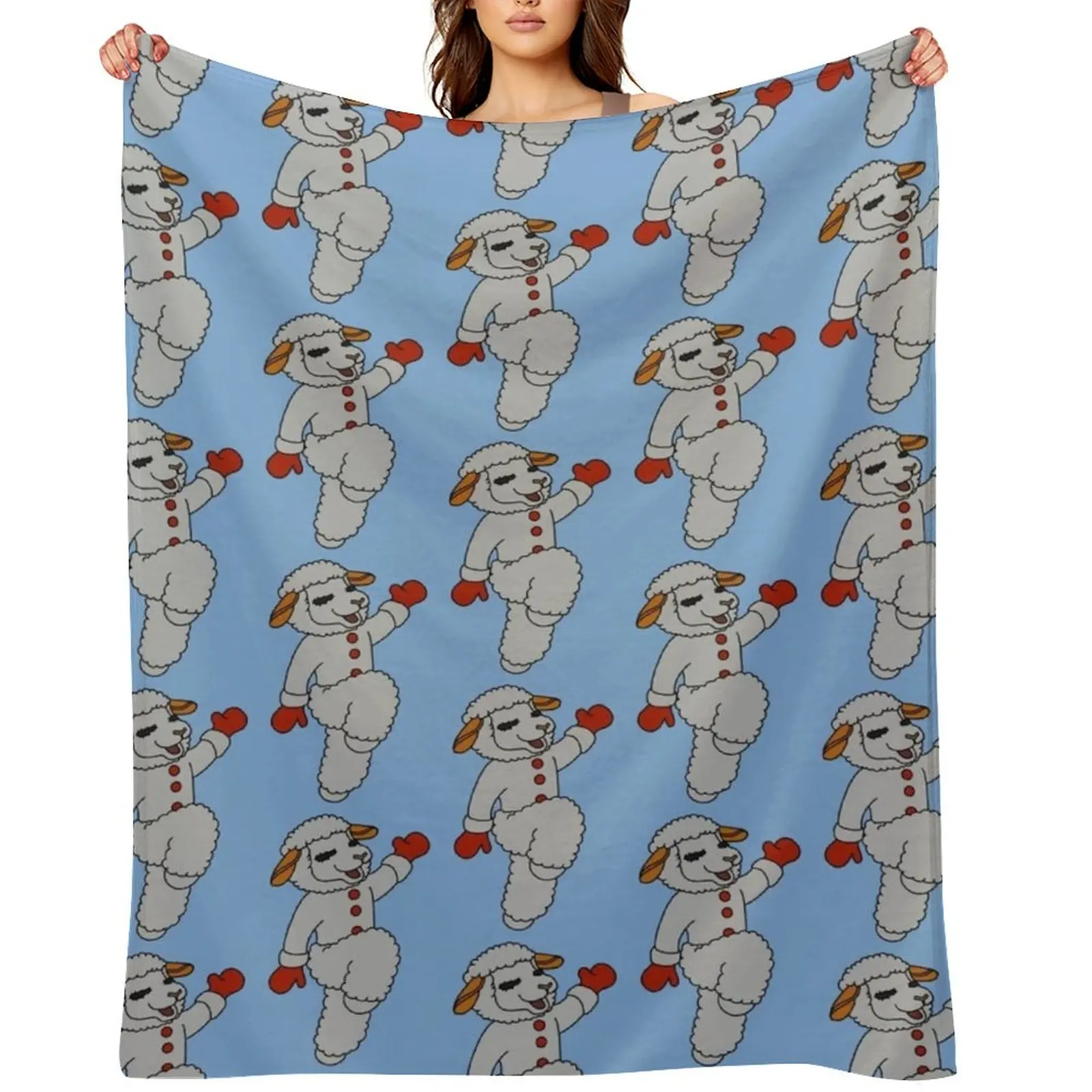 

Lambchop dancing fan art Throw Blanket Vintage Warm Camping Decorative Beds Blankets
