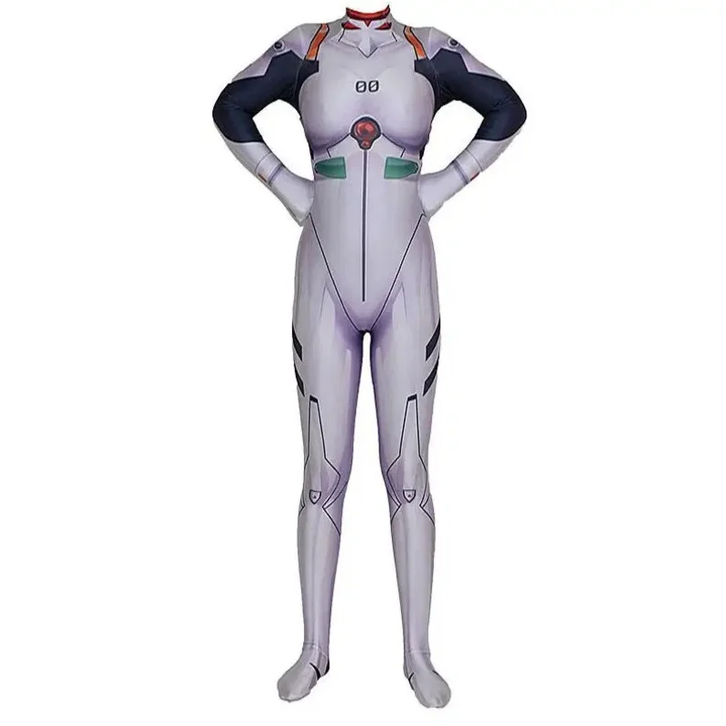 Anime Black Rei 3.0 Cosplay Costumes Girls Woman Jumpsuits Ayanami Rei Zentai Halloween Bodysuit Adults Kids
