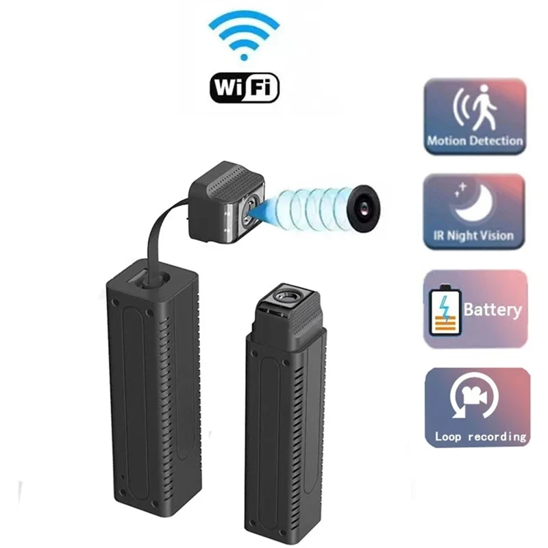 WIFI Mini Camera Built-In Battery Motion Detection Cam 1080P Security Camcorder CCTV Surveillance IP Recorder V380 PRO