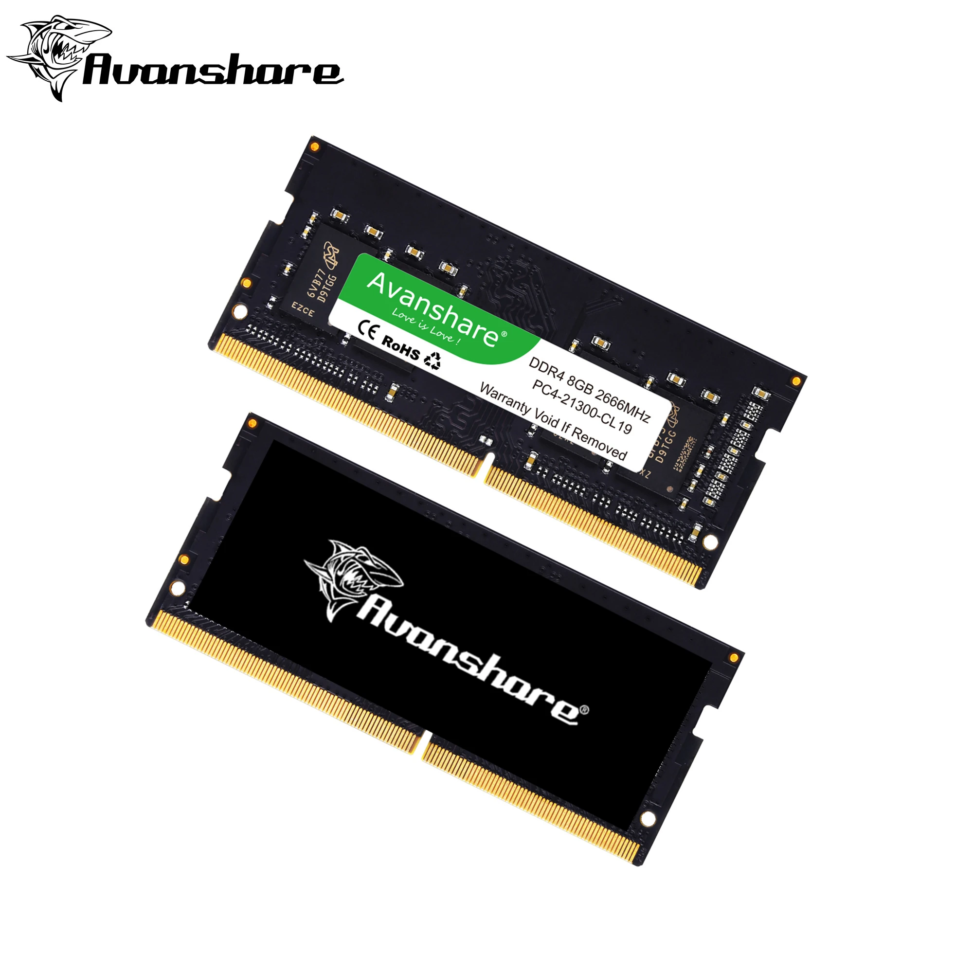 Avanshare DDR4 Ram memory 16GB 32GB 3200Mhz DIMM Laptop Memory Support ALL Motherboard