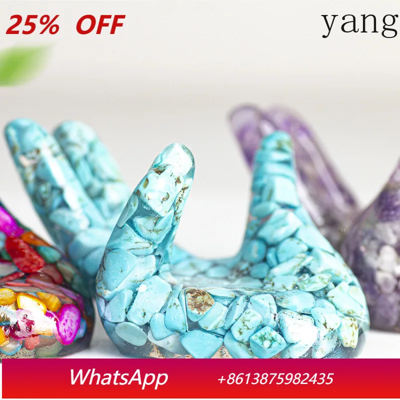 

CX resin filled crystal ball base for home décor