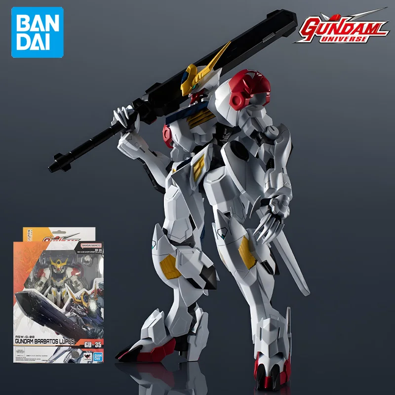 

BANDAI оригинальная серия GUNDAM UNIVERSE GU-35 Gundam Barbatos Lupus аниме фигурка в сборе модель игрушки Коллекционная модель