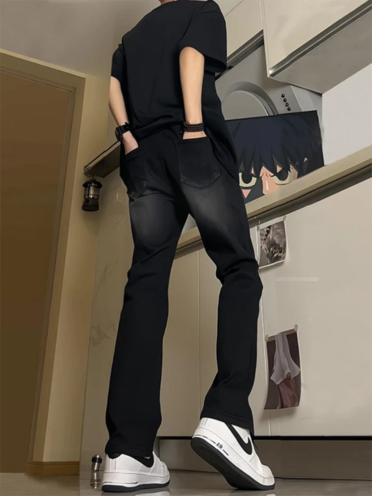 

American Vibe Men's Jeans Spring Autumn Loose Straight Leg adual Wa Slim Fit Denim Pants Youthful Trendy Cotton Blend