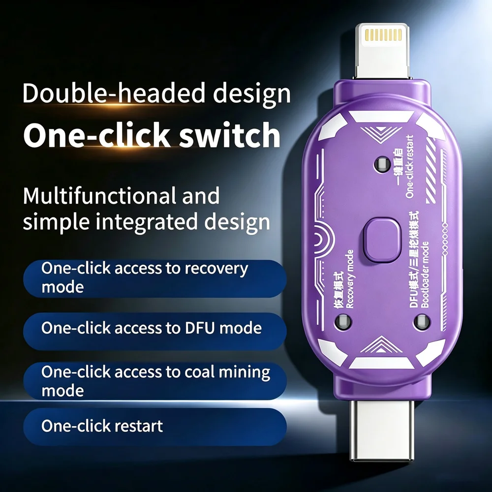Quick Reboot Engineering Cable One-Click DFU Recovery Bootloader Mode Test Line For Smartphone Flash Repair Debug Maintenance