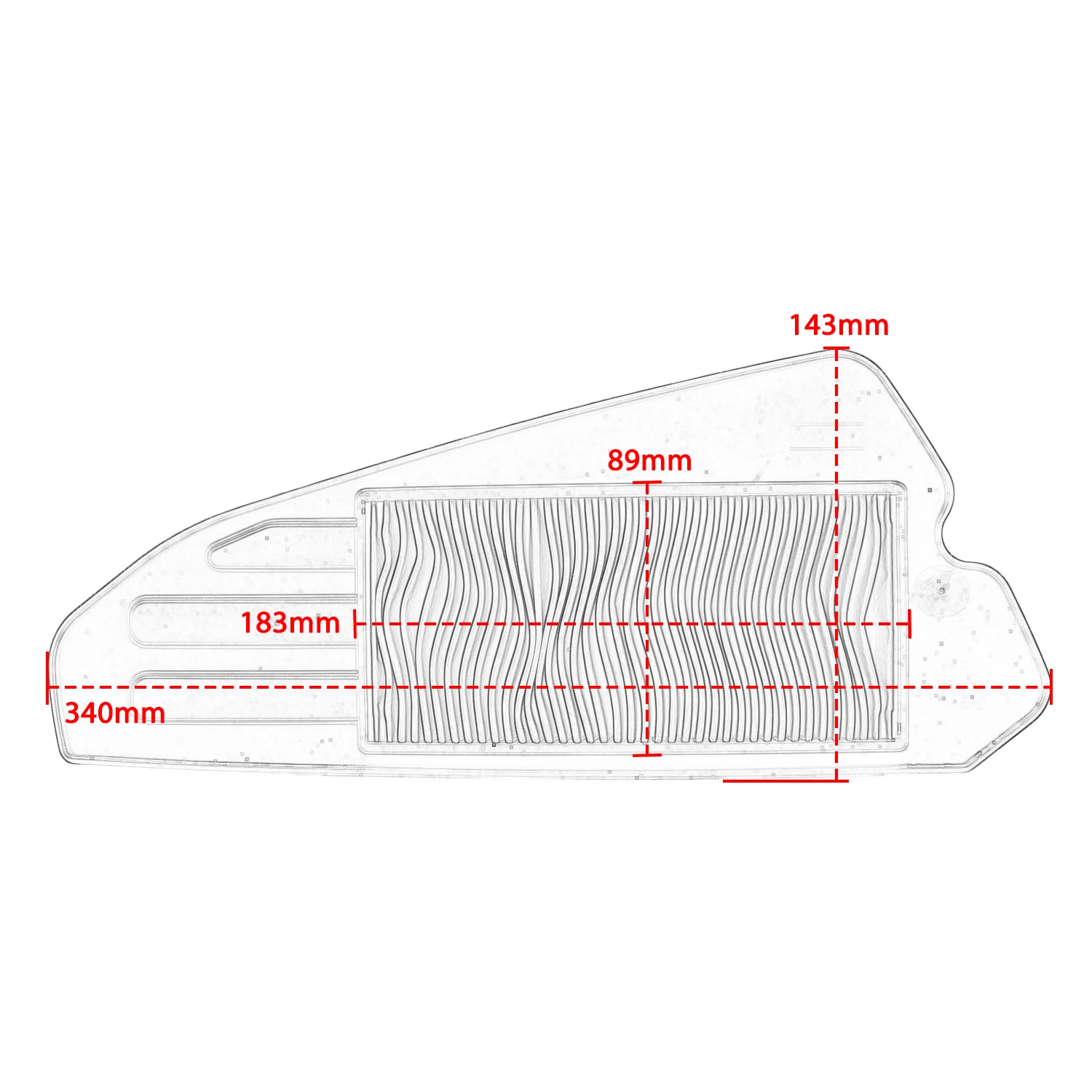 

Motorcycle Engine Air Filter Replacement Accessories Air Intake Cleaner Element For PGO Tigra 150 Sweet Potato GMAX 150