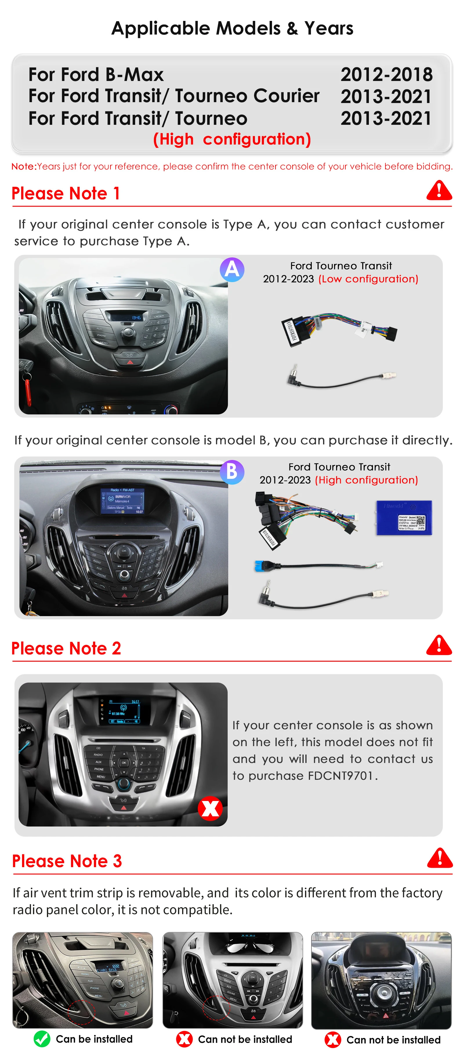 Hizpo 9.7 "Fortesla-Stil Radio für Ford Tourneo Transit 2013-2017 4g Auto Multimedia GPS drahtloses Carplay Android Auto Navi WiFi – Detail 6