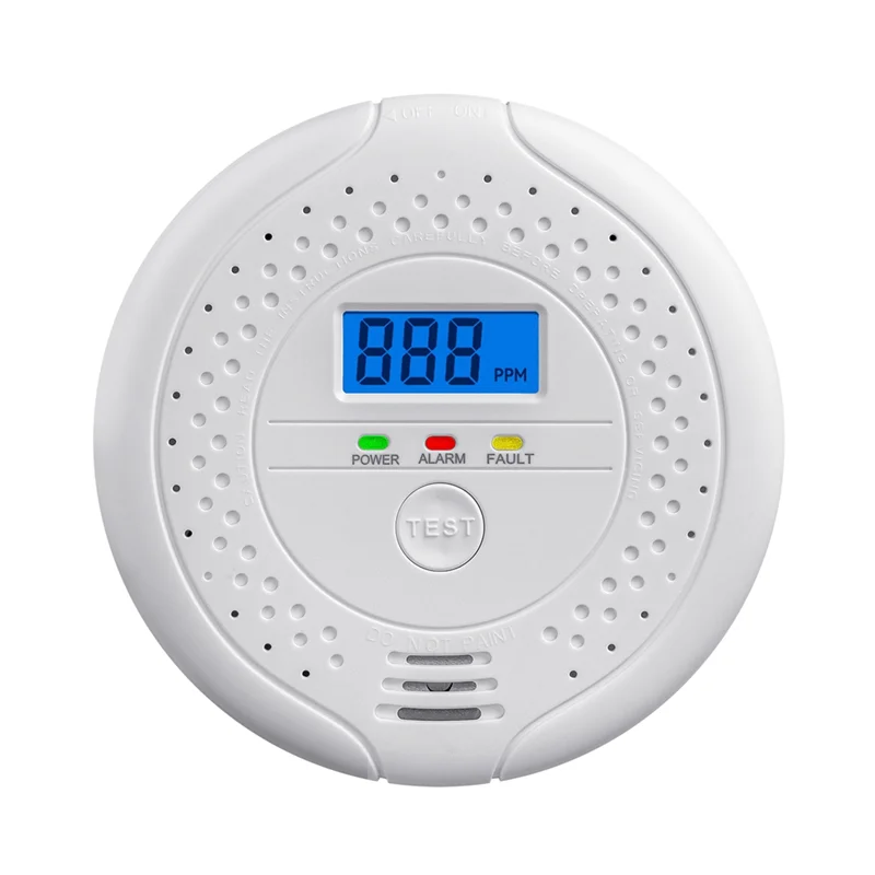 BNVN-CO إنذار الاستشعار الكربون للمنزل المطبخ عالية الحساسية تحذير شاشة الكريستال السائل CO إنذار كاشف إنذار أول أكسيد الكربون