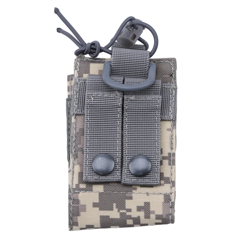 Tactical Radio Pouch Hunting Walkie Talkie Holder, Interphone Pendurado Bag, Molle militar, Bolso de revistas de nylon