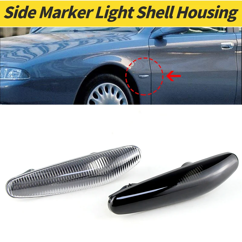 

2pcs Turn Signal Lamp Shell Side Marker Light Shell Cover Housing For Alfa-Romeo 166 1998-2007 OEM#: 60597300 Car Accessories