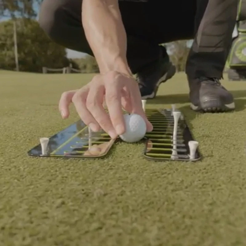 Automat treningowy do golfa lustro-przenośne pomoc szkoleniowa golfowe-trening swingu golfowego lusterka wyrównawcze-akcesoria do golfa w