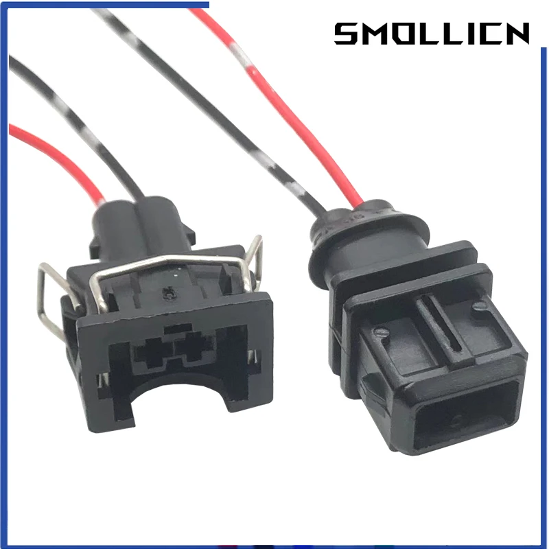 2 Pin Female EV1 Fuel Injector Nozzle Waterproof Wire Harness Plug Socket Housing For VAG 829441-1 037906240 106462-1 With Wire