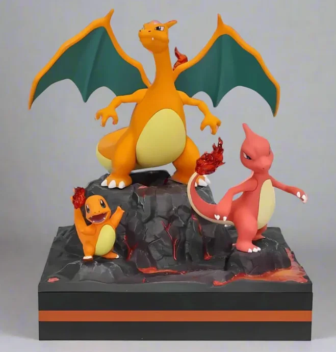 البوكيمون تشارماندر تشارميلون تشارجر معا تمثال نموذج لجسم اللعب