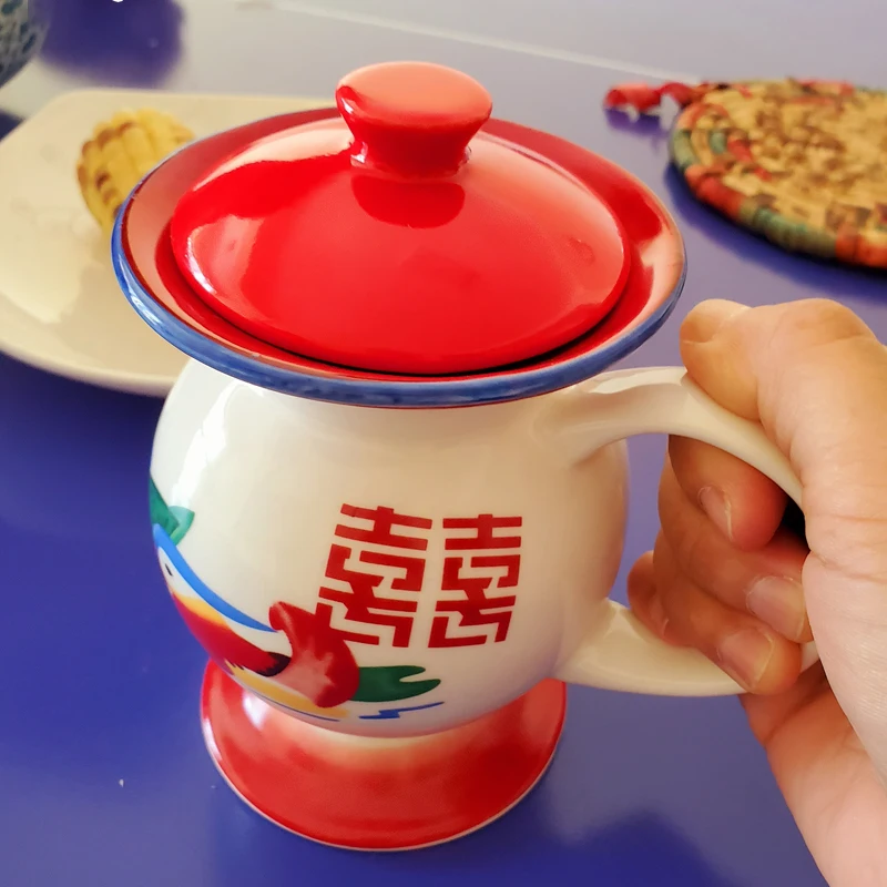 

Funny spittoon water cup enamel cup nostalgic classic ceramic for girlfriends and boyfriends holiday limited old-fashioned