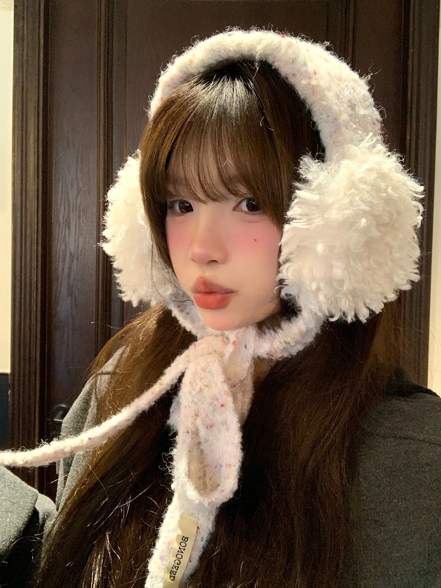 Korean Style Fluffy Ear Muffs Women's Winter Cute Warm Outdoor Cycling Ear Warmth Freeze Proof Ear Covers Ear Pads
