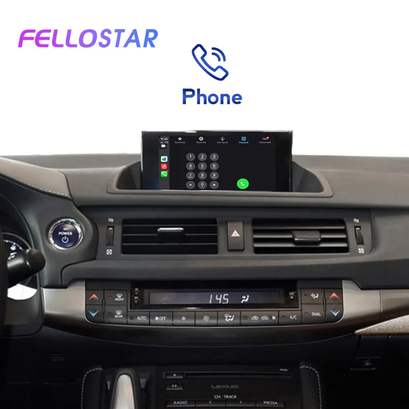 Wireless Apple CarPlay Car Multimedia Decoder Box For Lexus CT200h 2015-2018 Support Siri Voice Control On-Lline Map Video Play