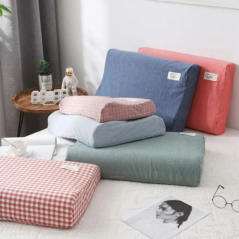 30x50cm Cotton Latex Pillowcase For Home Bedroom Sleeping Washable Memory Pillow Cove