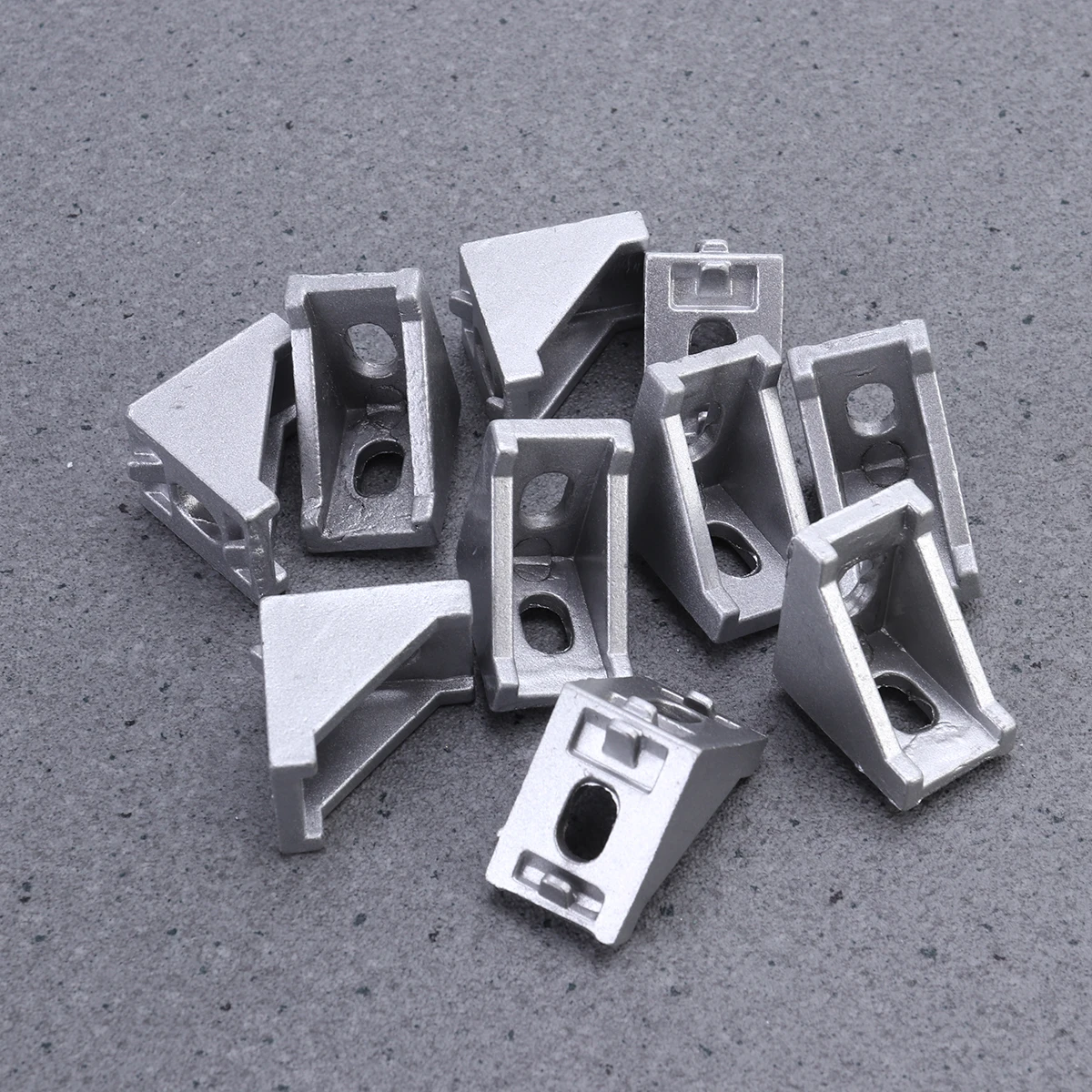 

10 Pcs Aluminum Alloy Angle Code Brackets Parts Corner Protectors Extrusion Profile Accessories Clamp Table Fitting