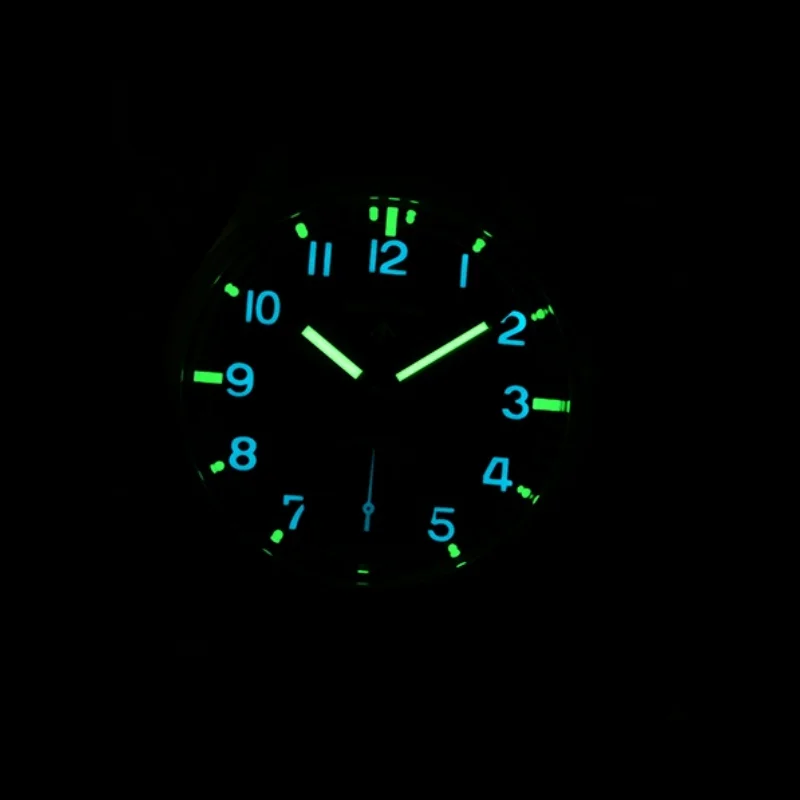 Baltany Brons Luxe Retro Sport Mechanisch Horloge Seagull St3620 Handmatig Opwindbeweging 50M Waterdicht Militair Herenhorloge