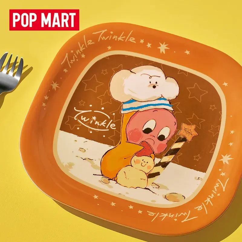 

POPMART Серия Twinkle Twinkle Moon Gelato: Квадратная тарелка, посуда, аниме-фигурка, сюрприз-бокс, фигурки-украшения